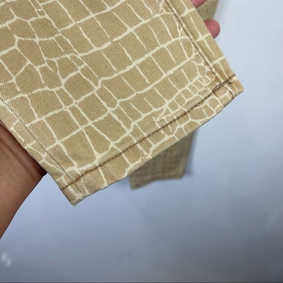 Liverpool Jeans Company Tan Giraffe Animal Print Mid Rise Skinny Jeans Women's 8 - Picture 6 of 7